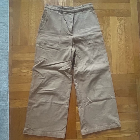 First Rite Tan Wide-Leg Pants - Picture 3 of 4